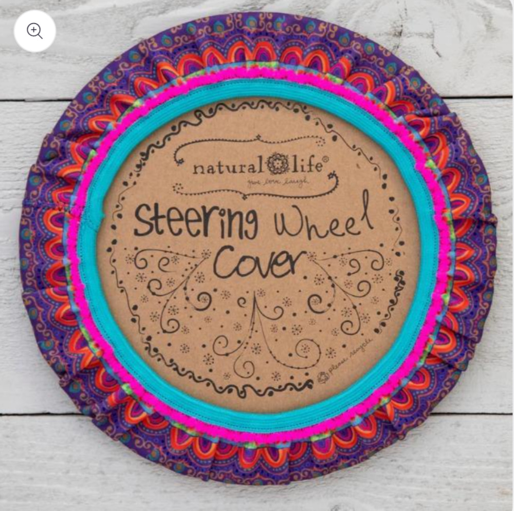 Natural Life Boho 15" Steering Wheel Cover NEW!